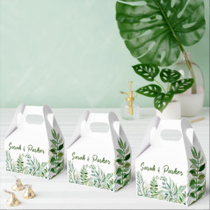 Ballotins Mariage Tropical à Feuillage Vert