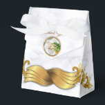 Ballotins Mariage tropical romantique<br><div class="desc">Fiesta chic et vibrante,  romantique et fantaisiste de feuillage vert brillant avec une vibe de palme avec soie blanche joueuse et deux anneaux mariages</div>