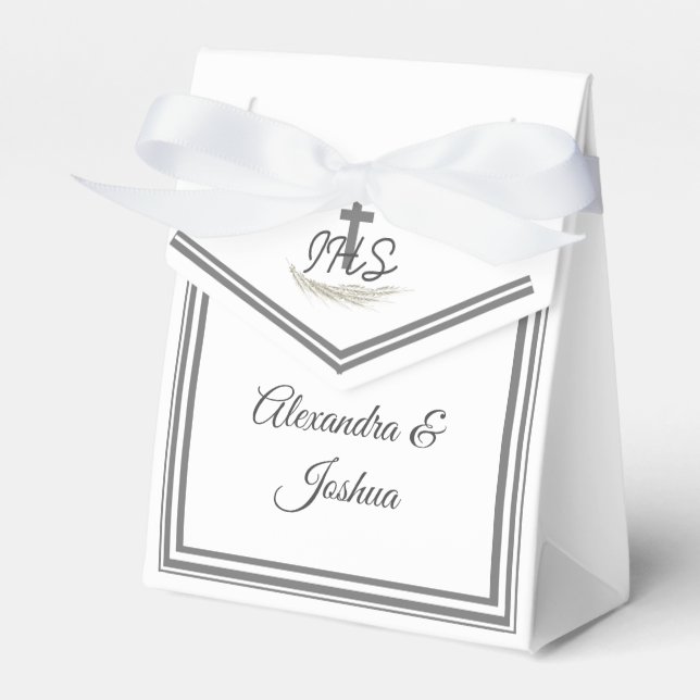Ballotins Mariage Verse Bible Catholique Cadre (Verso)