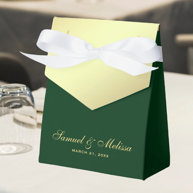 Ballotins Mariage vert Faux Gold Foil (Créateur téléchargé)
