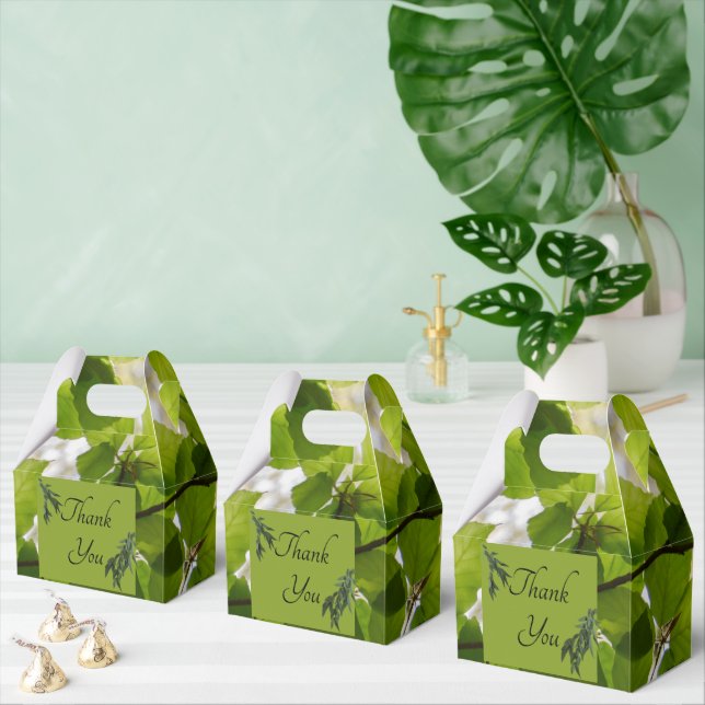 Ballotins Mariage vert Feuille Gable Ballotin (Multiple)