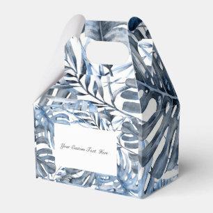 Ballotins Mariage Vintage Bleu Île aux Feuilles de Palmiers