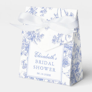 Ballotins Mariage Vintage Fleurs Bleues Shower