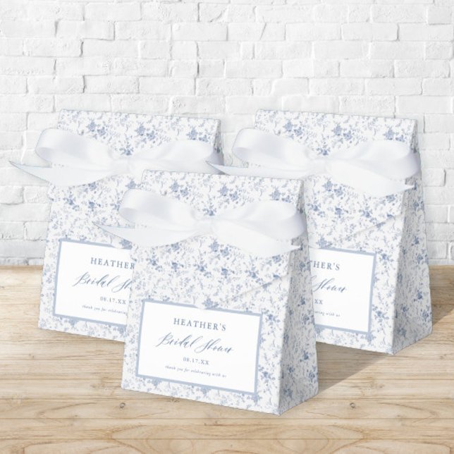 Ballotins Mariage Vintage Floral Bleu  (Créateur téléchargé)