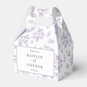 Ballotins Mariage Vintage Floral Lavande Violet