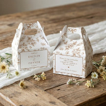 Mariage Vintage Floral Terracotta Orange Français
