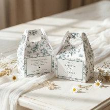 Mariage Vintage Floral Vert Émeraude à la Français
