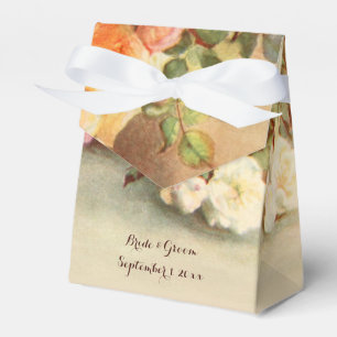 Ballotins Mariage Vintage, Nature morte de fleurs de roses a