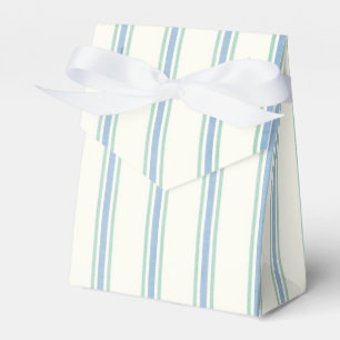 Ballotins Mariage Vintage Rayure Bleu Vert & Blanc
