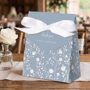 Ballotins Mariage Vintage Rose Vigne Bleu Poussiéreux