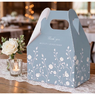 Ballotins Mariage Vintage Rose Vigne Bleu Poussiéreux