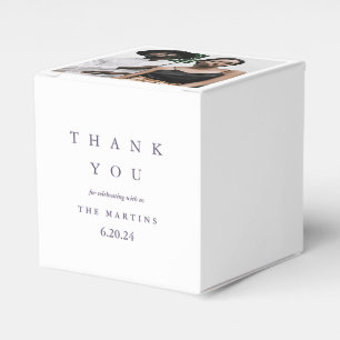 Ballotins Mariage violet Merci photo personnalisé