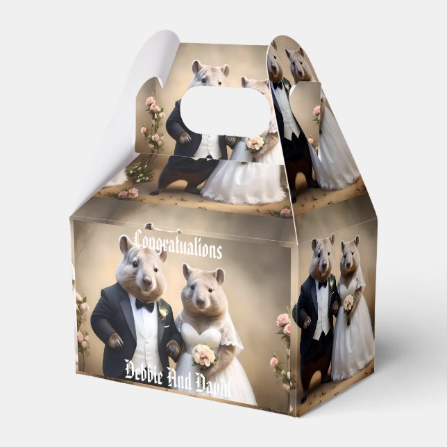Ballotins Mariages Aussie Wombats australiens, Mariage (Verso)