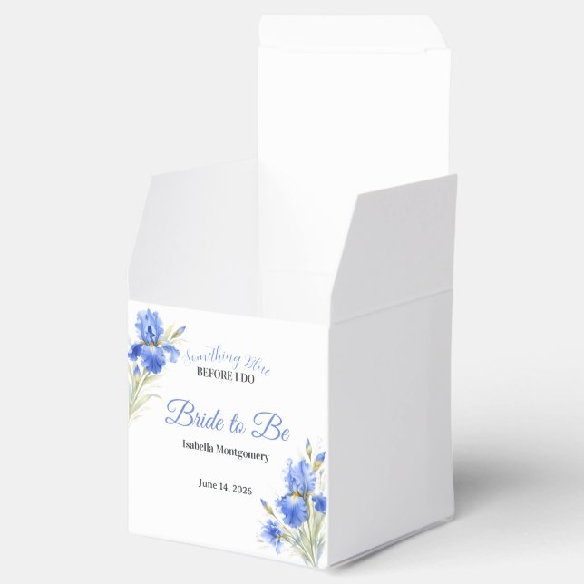 Ballotins Mariée Iris Bleu Future Mariée Cadeau de Mariage (Ouvert)