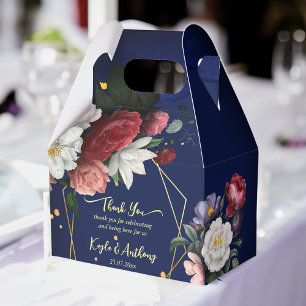 Ballotins Marine bleu bordeaux mariage rose