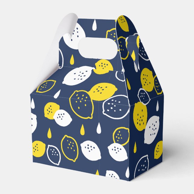 Ballotins Marine Blue Lemon Art - Refresh Citrus Design (Verso)