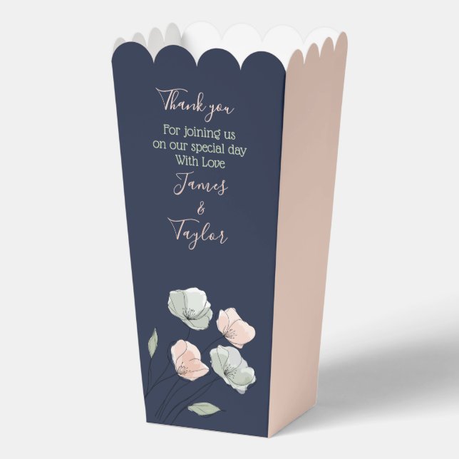 Ballotins ~Marine, Blush, Mariage Sage Ballotin Popcorn (Recto)