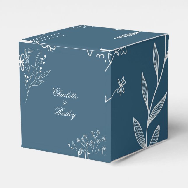 Ballotins Marine Corner Floral Boho Mariage (Verso)