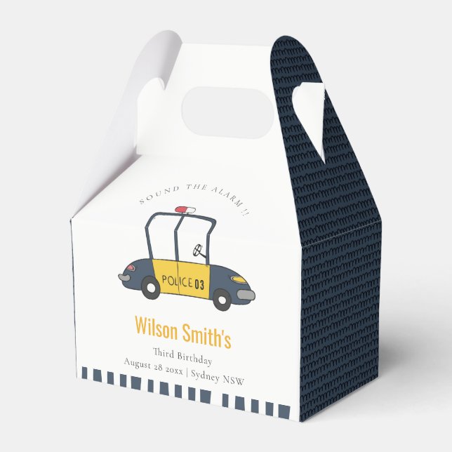 Ballotins Marine Jaune Police Voiture Enfants N'importe quel (Verso)