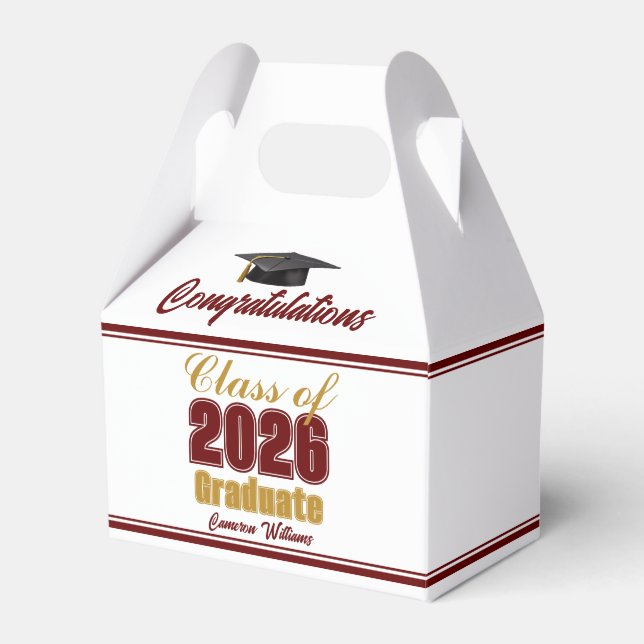 Ballotins Maroon Gold Class of 2026 Graduation Party (Verso)