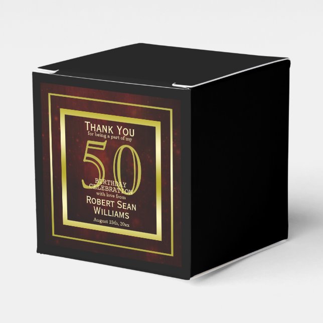 Ballotins Masculine Double Gold Frame 50e anniversaire (Verso)