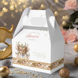 Ballotins Masquerade Masque Motif Harlequin Rose Gold ID1032