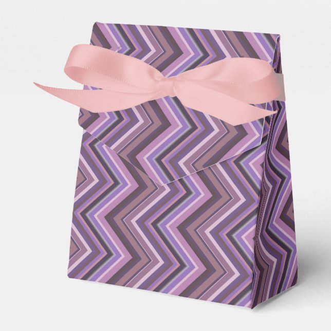 Ballotins Mauve zigzag stripes (Verso)