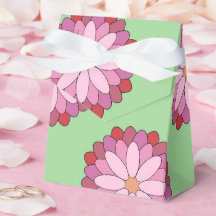 Médaillon asiatique rose pastel Floral