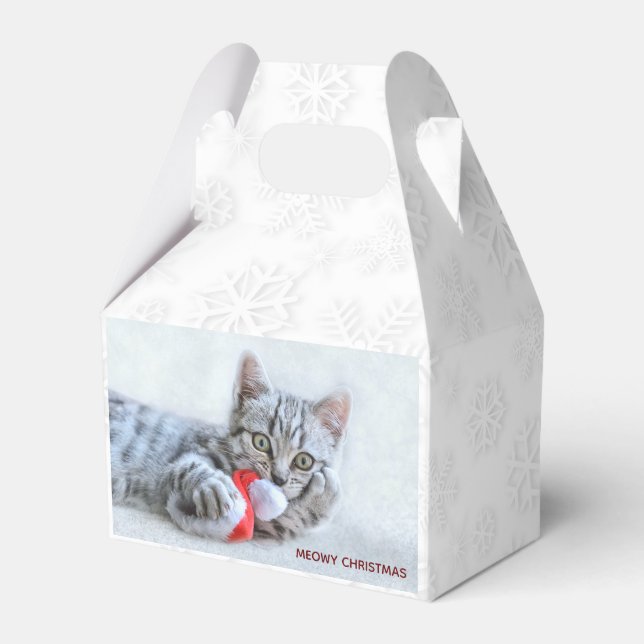 Ballotins Meowy Christmas Cute Grey Tabby Cat (Verso)