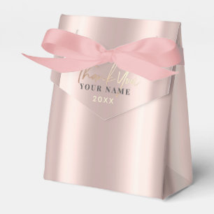 Ballotins Merci 16e Rose nuptiale or rose brillant chic