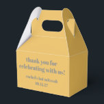 Ballotins Merci Bat mitzvah personnalisé gris jaune gras gra<br><div class="desc">Typographie Gras Jaune Gris Personnalisé Bat mitzvah Merci Ballotin</div>