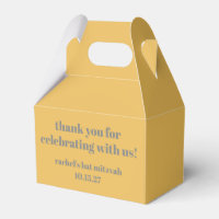 Merci Bat mitzvah personnalisé gris jaune gras gra