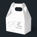 Ballotins Merci Beaucoup Elegant Merci de calligraphie<br><div class="desc">Minimalisme avec une touche élégante dans ce design ballotin intemporel merci avec un très beau script de calligraphie en noir épelant Merci et le mot BEAUCOUP en moderne sans serif sur un arrière - plan blanc simple. La combinaison est de bon goût et classe. Ce design est un choix merveilleux...</div>