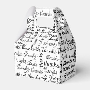 Ballotins Merci beaucoup Texte noir sur blanc