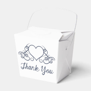 Ballotins Merci Cœur de Mariage / Fête Amour Bleu Marine