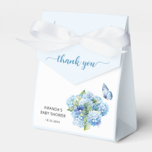 Ballotins Merci de Baby shower Blue Hydrangea