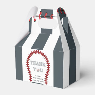 Ballotins Merci de baseball Baby shower personnalisé