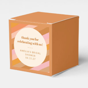 Ballotins Merci de Fête des mariées personnalisée rose orang