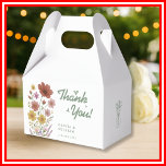 Ballotins Merci de Mariage Fleur sauvage Sage Green<br><div class="desc">Fleur sauvage Mariage Sage Green Mercis Ballotins | Boîtes de retraite botanique florale rustique Envoyez à vos invités à la maison un doux signe de reconnaissance caché dans nos Ballotins de Merci Mariage Fleur sauvage Sage Green! Ces charmantes boîtes présentent des fleurs sauvages d'aquarelle délicats et une végétation luxuriante verte...</div>