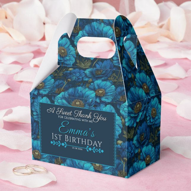Ballotins Merci de Rose bleu clair (Mariage)