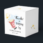 Ballotins Merci d'être passé par Popcorn<br><div class="desc">Sauter en parachute avec un seau de popcorn.</div>