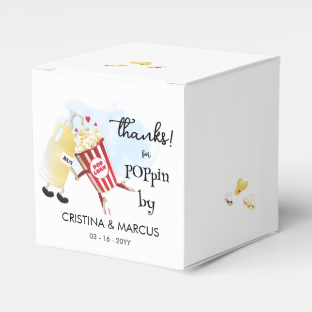 Ballotins Merci d'être passé Popcorn (Verso)