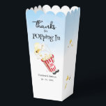 Ballotins Merci d'être passé Popcorn Mariage<br><div class="desc">Seau de parachutage de pop-corn.</div>