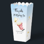 Ballotins Merci d'être passé Popcorn Mariage<br><div class="desc">Seau de popcorn parachuté.</div>