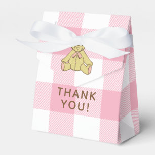 Ballotins Merci d'ours de fille de baby shower
