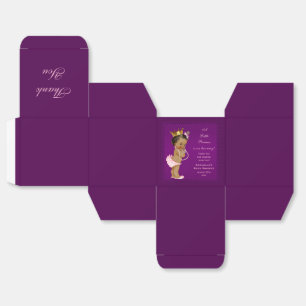 Ballotins Merci ethnique personnalisé de princesse baby