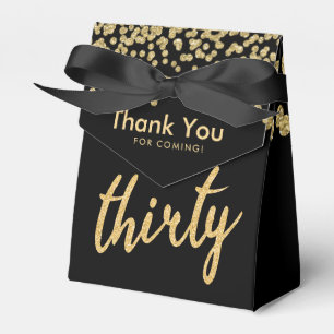Ballotins Merci Gold Black "Trente Anniversaire"