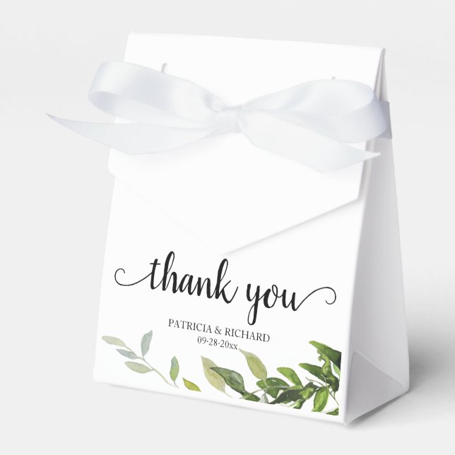 Ballotins Merci Greenery Mariage (Verso)