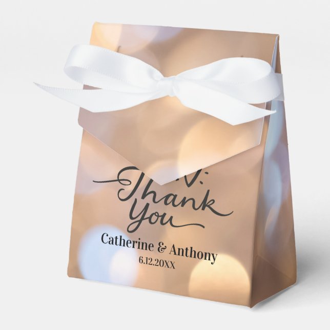 Ballotins Merci Mariage Bokeh personnalisé (Verso)