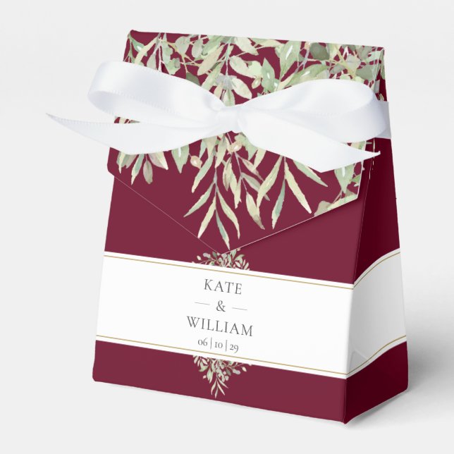 Ballotins Merci Mariage Bourgogne verdoyant (Verso)